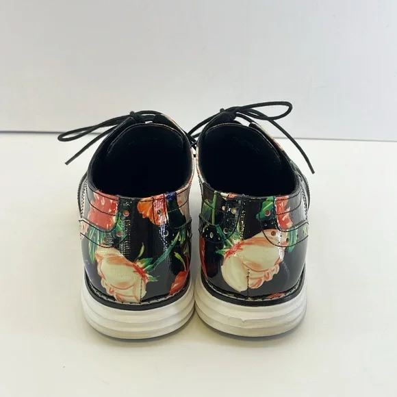 Cole Haan Original Grand w/ Tip Floral Print Lace-Up Oxford Shoes Women’s size 7 - Picture 4 of 16